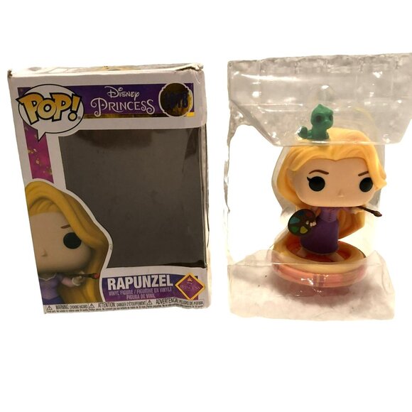 FUNKO POP RAPUNZEL 1018 DISNEY PRINCESS IN BOX WITH PROTECTOR BOX IS TLC - Picture 3 of 6